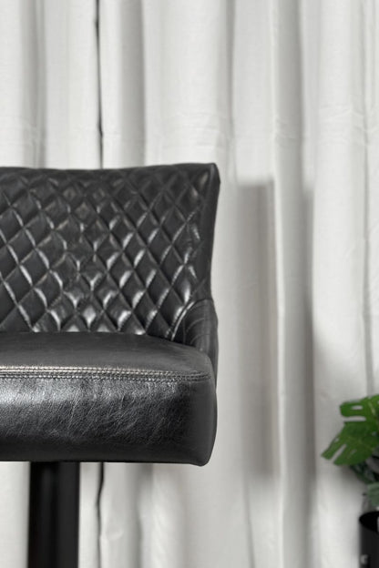 Escuro Swivel Metal Stool - Luxseat