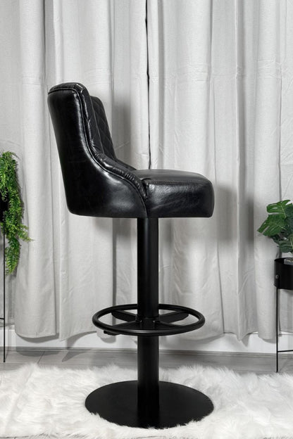 Escuro Swivel Metal Stool - Luxseat