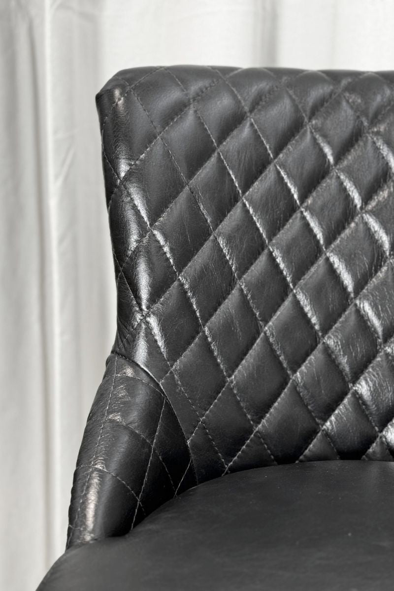 Escuro Swivel Metal Stool - Luxseat
