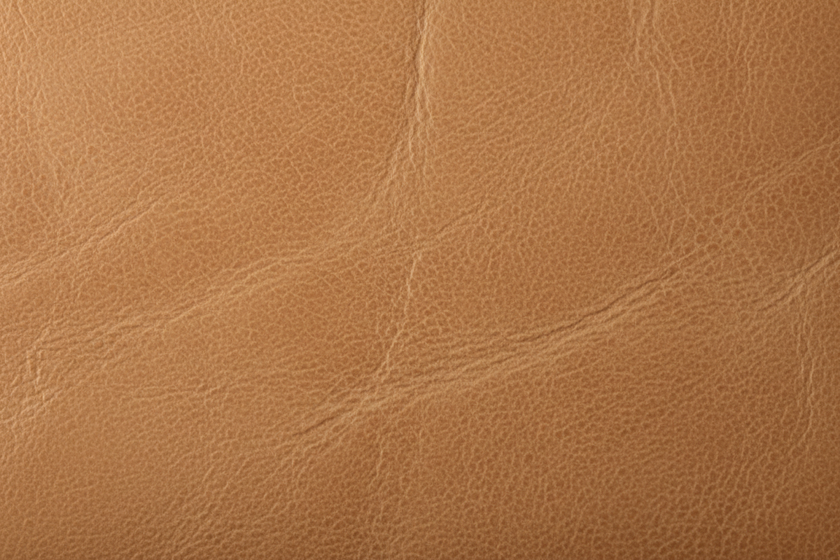 Light brown top grain leather texture with natural grain and subtle creases