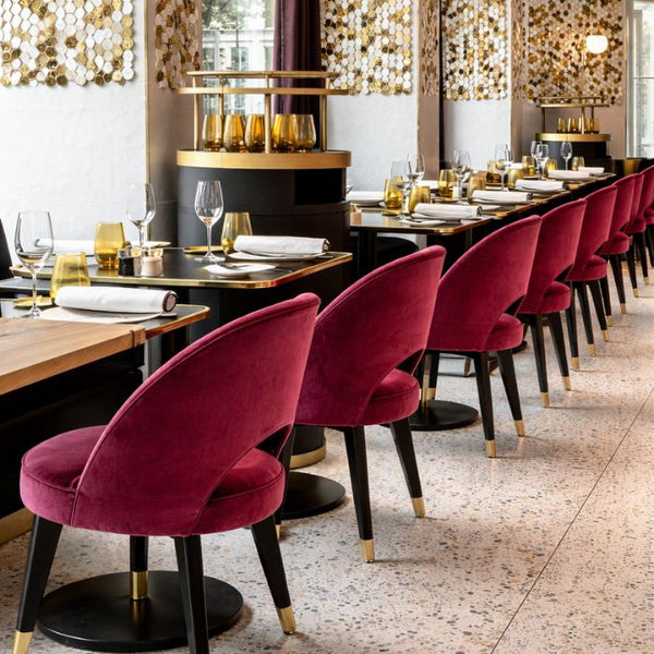 Contract seating leg finishes for hospitality furniture UK